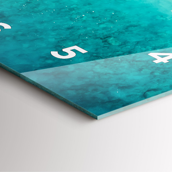 Szögletes fali üvegóra Tengerparti homok