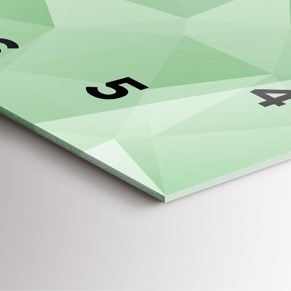 Szögletes fali üvegóra Háromszögek absztrakt