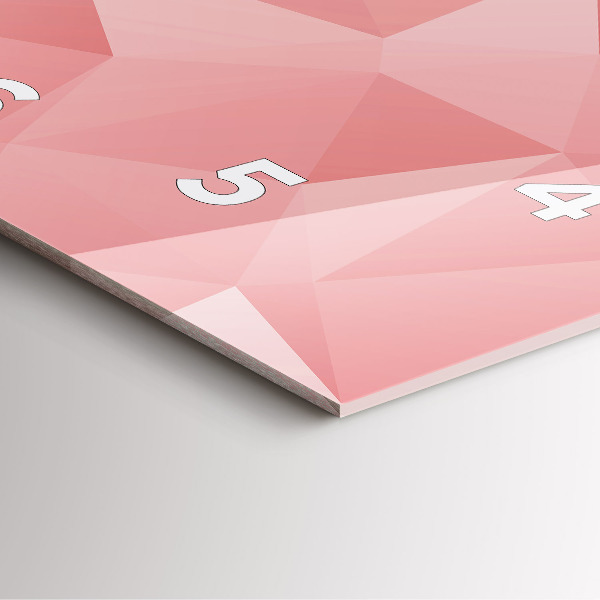 Szögletes fali üvegóra Háromszögek absztrakt