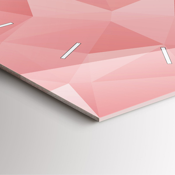 Szögletes fali üvegóra Háromszögek absztrakt