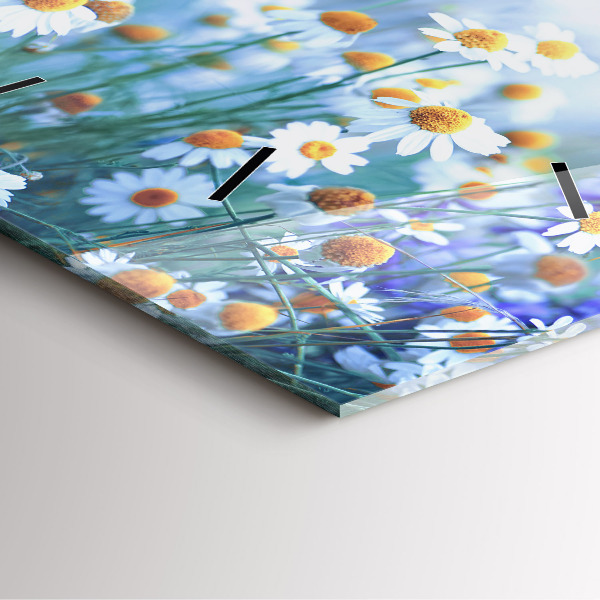 Szögletes fali üvegóra Pillangó a réten