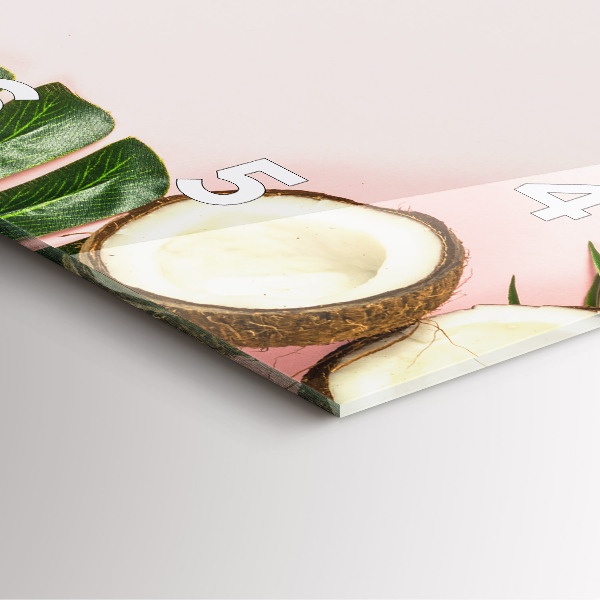 Szögletes fali üvegóra Nyári hangulat