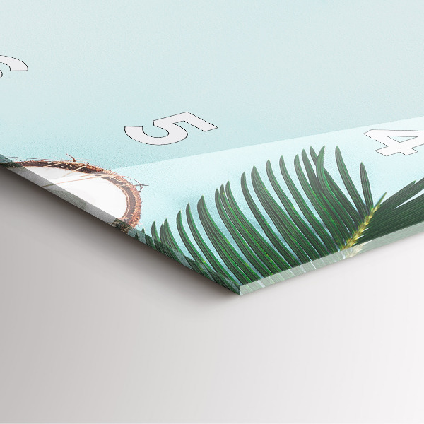 Szögletes fali üvegóra Nyári kompozíció