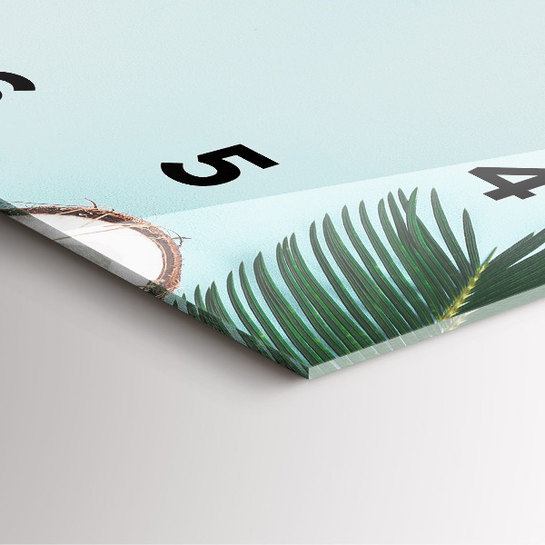 Szögletes fali üvegóra Nyári kompozíció