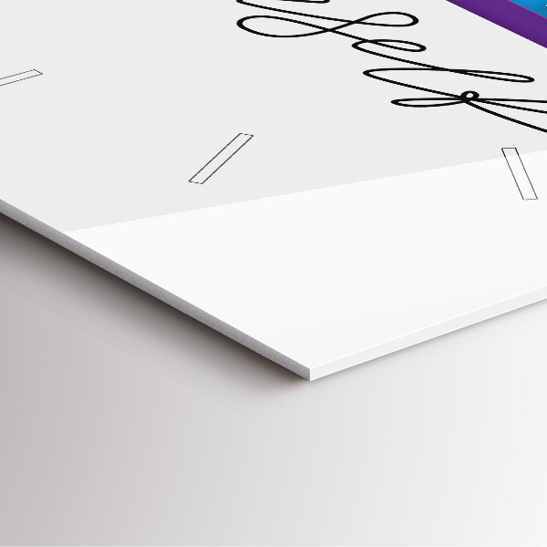 Szögletes fali üvegóra A Légy önmagad felirat