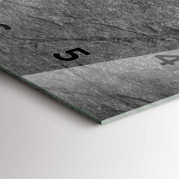 Szögletes fali üvegóra Vulkáni kőzet