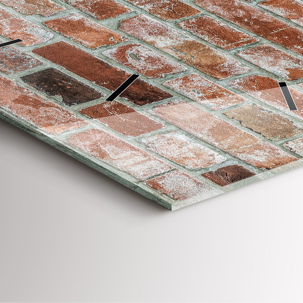 Szögletes fali üvegóra Téglafal