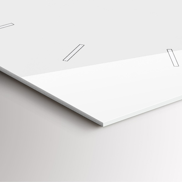 Szögletes fali üvegóra Trópusi levelek