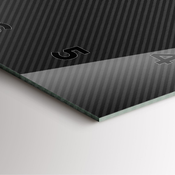 Szögletes fali üvegóra Sötét absztrakció