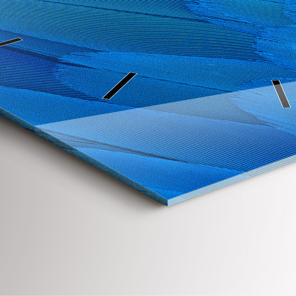 Szögletes fali üvegóra Madár toll