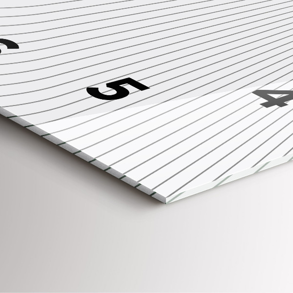 Szögletes fali üvegóra Absztrakciós vonalak