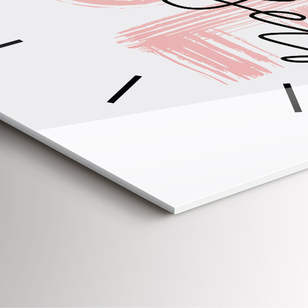 Szögletes fali üvegóra A Légy önmagad felirat