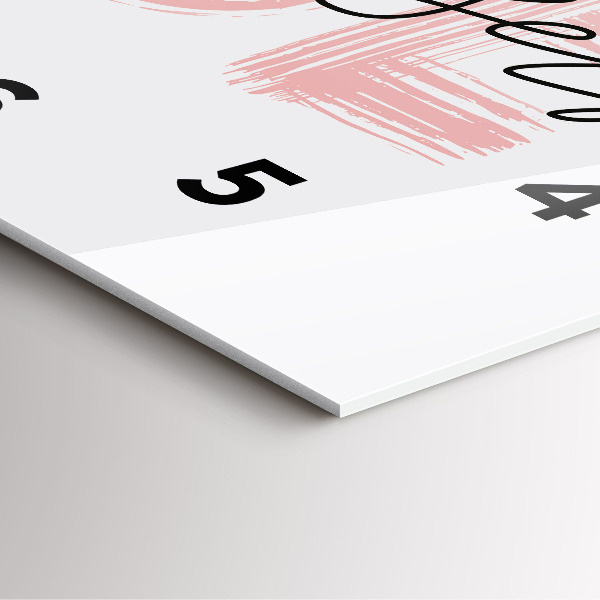 Szögletes fali üvegóra A Légy önmagad felirat