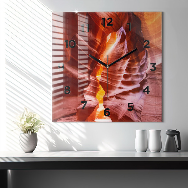 Szögletes fali üvegóra Sand Canyon