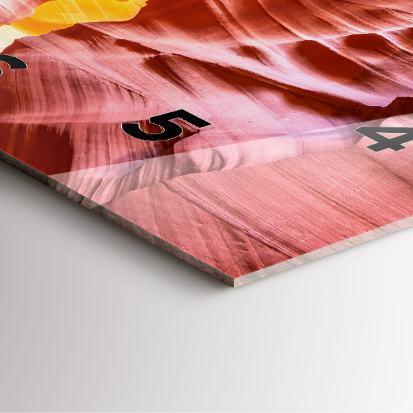 Szögletes fali üvegóra Sand Canyon