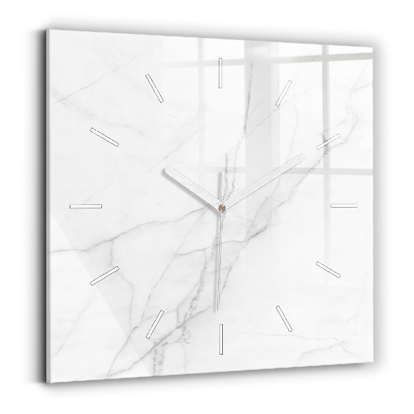 Szögletes fali üvegóra Dekoratív márvány