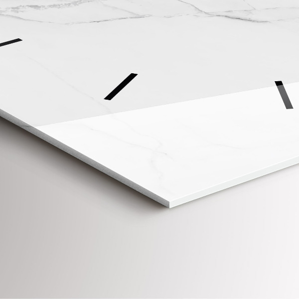 Szögletes fali üvegóra Dekoratív márvány