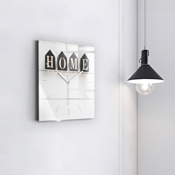 Szögletes fali üvegóra A feliratos ház