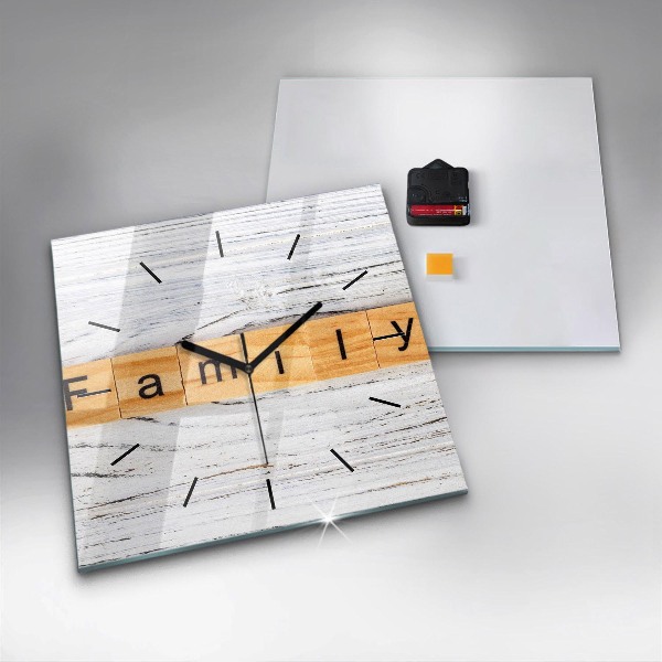 Szögletes fali üvegóra Család