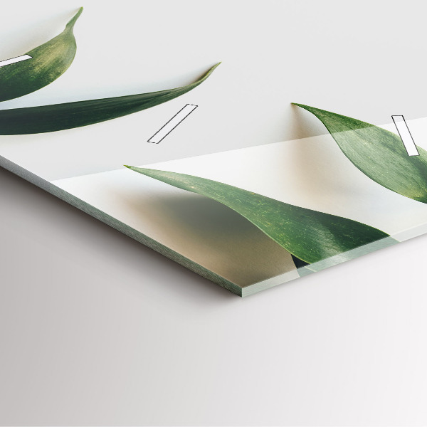 Szögletes fali üvegóra Levélkeret