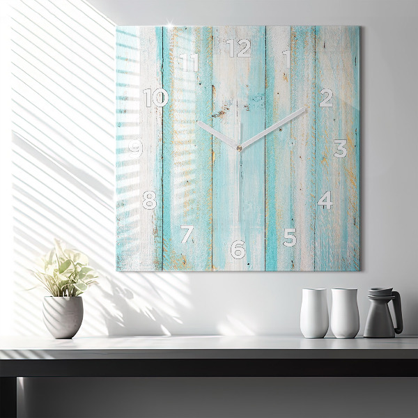 Szögletes fali üvegóra Kék táblák