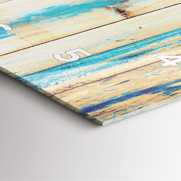 Szögletes fali üvegóra Karcos fa