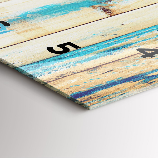 Szögletes fali üvegóra Karcos fa