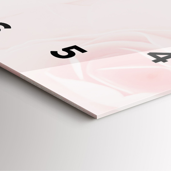 Szögletes fali üvegóra Virágzó rózsák