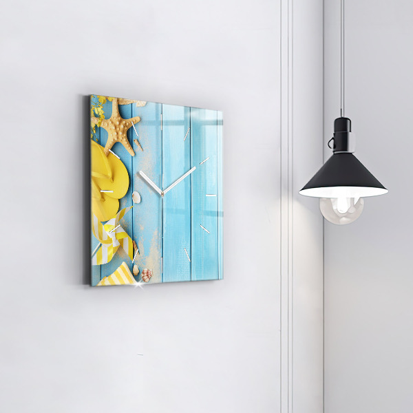 Szögletes fali üvegóra Strand kiegészítők és deszkák