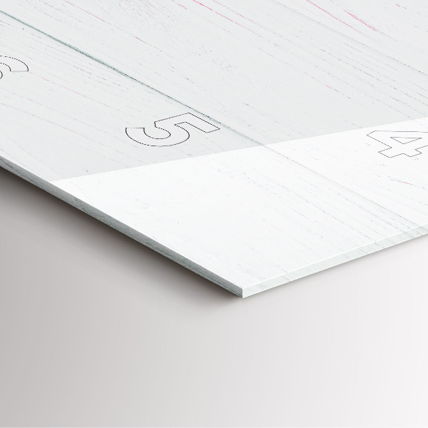 Szögletes fali üvegóra Tavaszi virágok