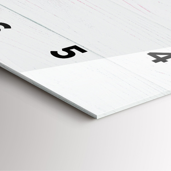 Szögletes fali üvegóra Tavaszi virágok