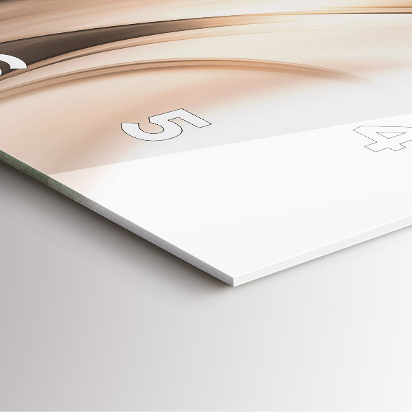 Szögletes fali üvegóra Absztrakciós vonal