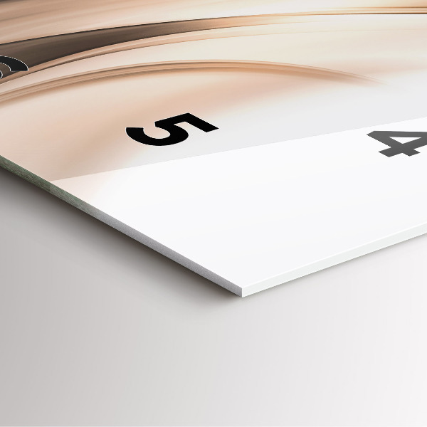 Szögletes fali üvegóra Absztrakciós vonal