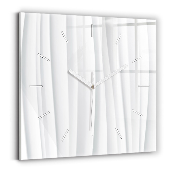 Szögletes fali üvegóra Hullámok textúrája