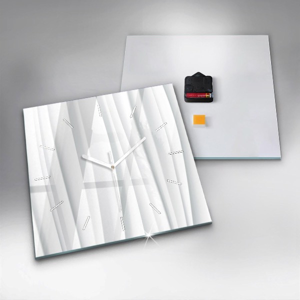 Szögletes fali üvegóra Hullámok textúrája