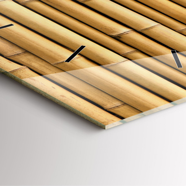 Szögletes fali üvegóra Bambusz rudak