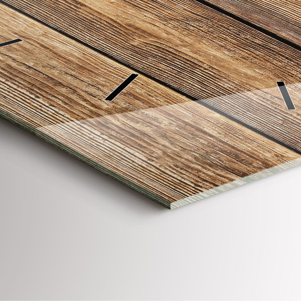 Szögletes fali üvegóra Fa táblák