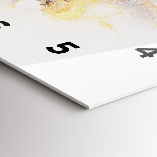 Szögletes fali üvegóra Márvány minta