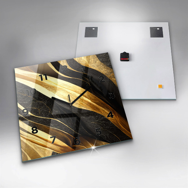 Szögletes fali üvegóra Elegáns absztrakció