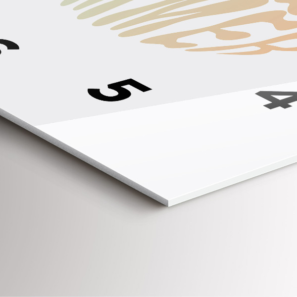 Szögletes fali üvegóra Hello Summer!