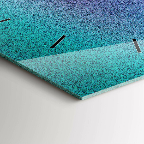 Szögletes fali üvegóra Gradiens minta