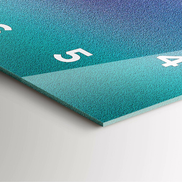 Szögletes fali üvegóra Gradiens minta