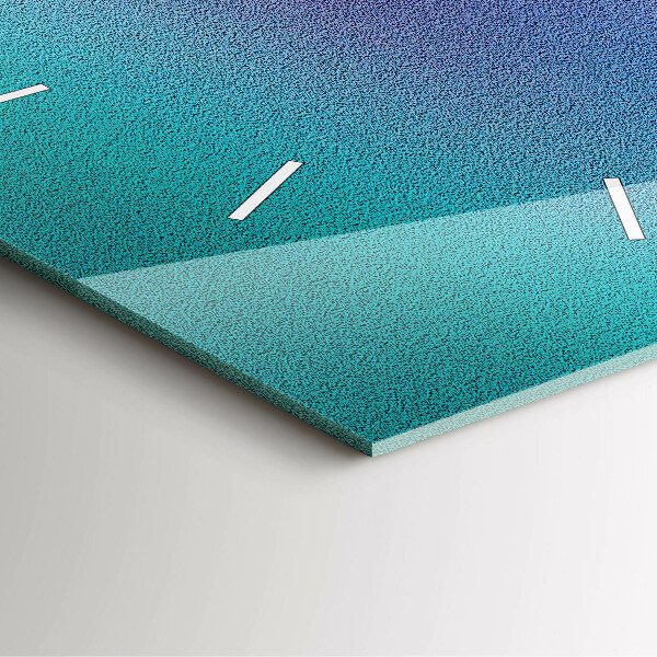 Szögletes fali üvegóra Gradiens minta