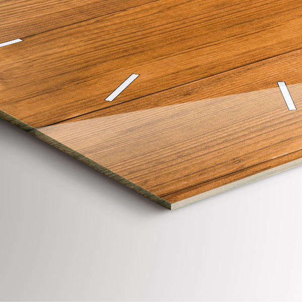 Szögletes fali üvegóra Fa táblák