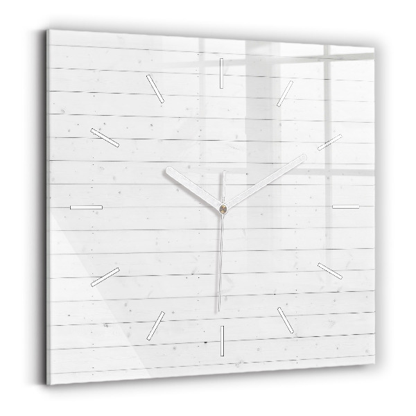 Szögletes fali üvegóra Fa panelek minta