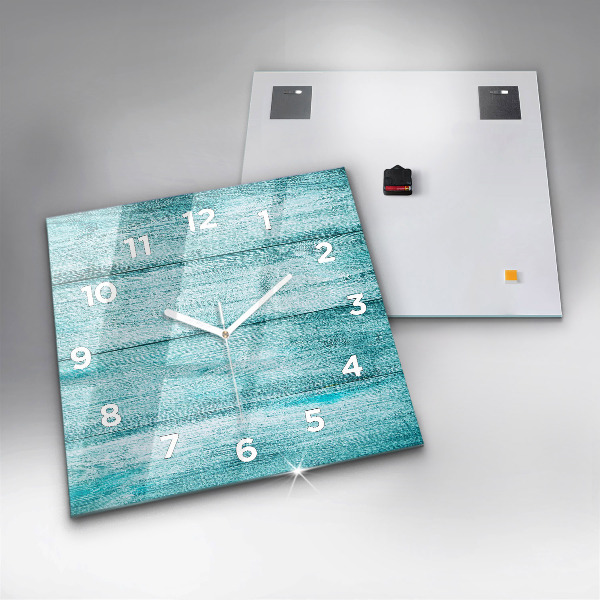 Szögletes fali üvegóra Kék régi fa