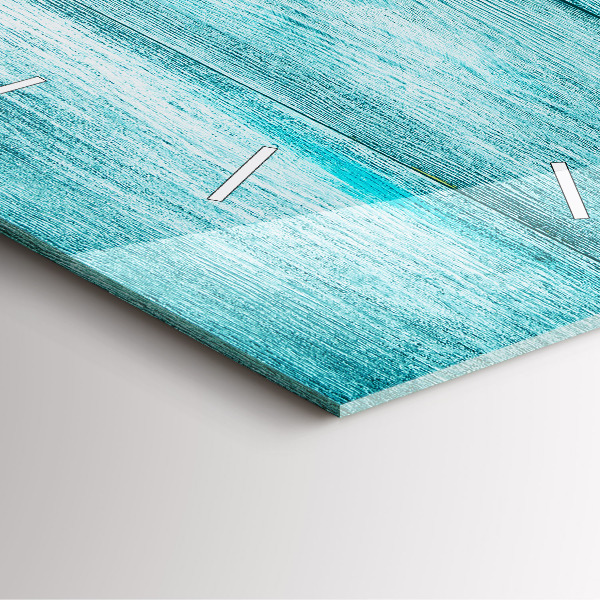 Szögletes fali üvegóra Kék régi fa