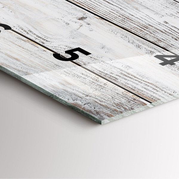 Szögletes fali üvegóra Festett táblák