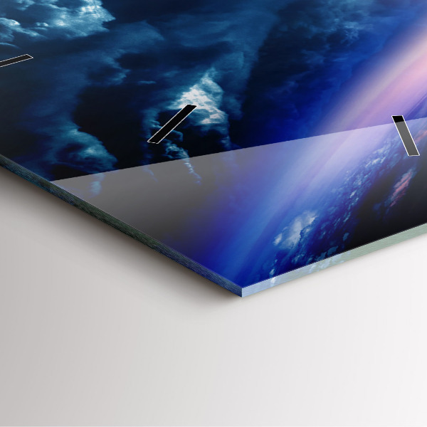 Szögletes fali üvegóra Nagy Galaxis