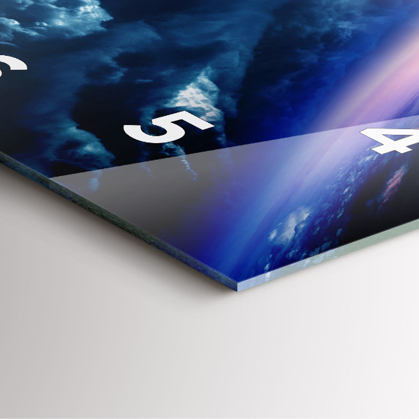 Szögletes fali üvegóra Nagy Galaxis